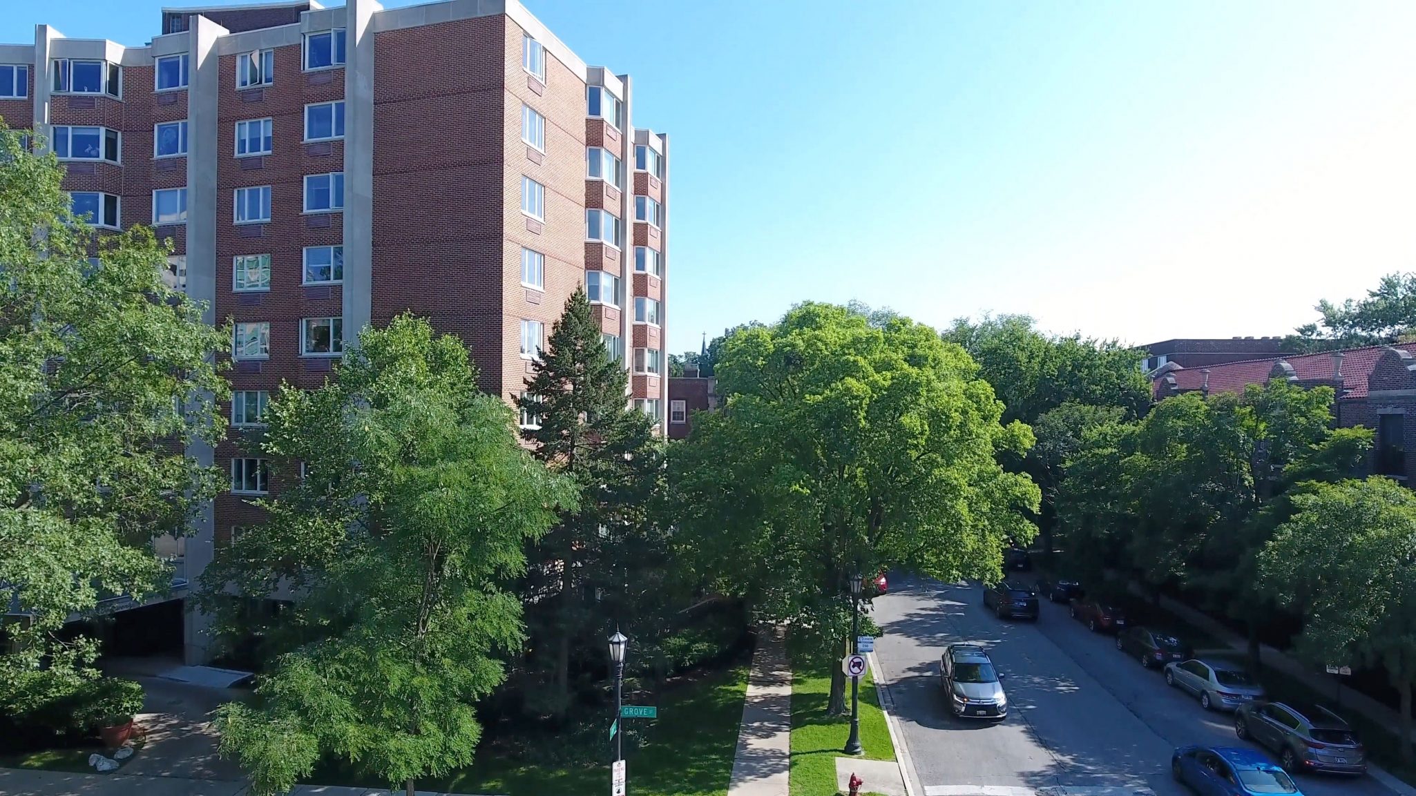 ten twenty grove aerial view