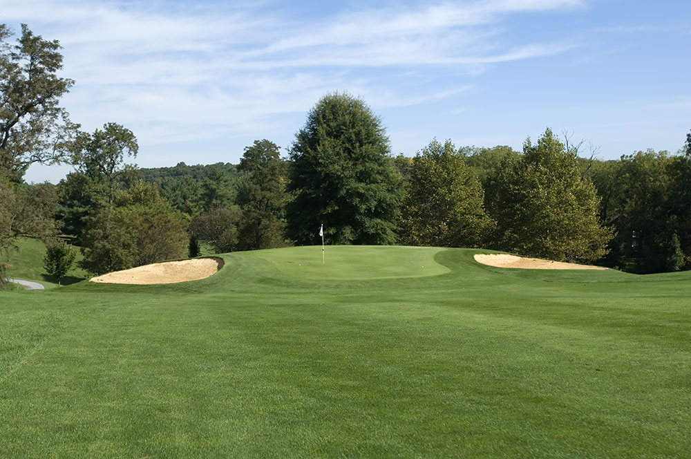 Golf fairway with view of the green